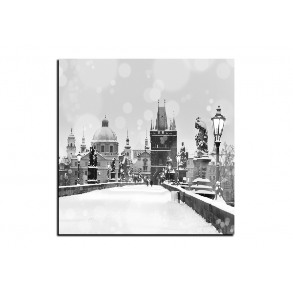 Obraz na plátně - Karlův most,  Mostecká věž - čtverec